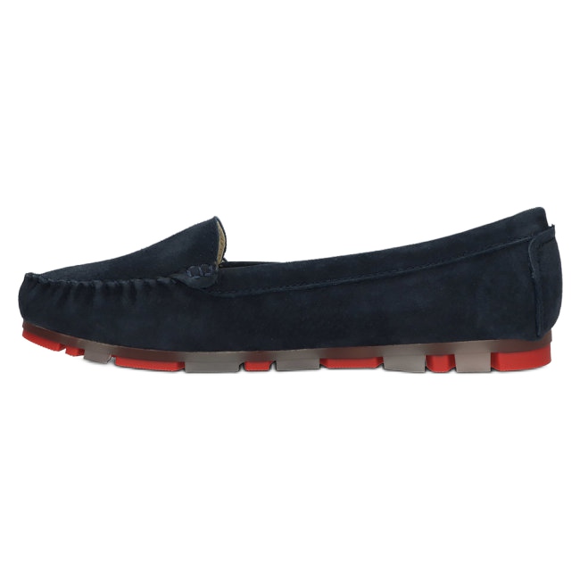 Mocasines en Piel Filippo DP2037/22 NV RD Azul Marino rojo 2
