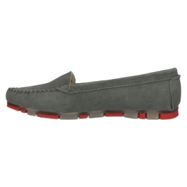 Mocasines de Piel Filippo DP2037/22 GR RD Gris rojo 3 Mocasines de Piel Filippo DP2037/22 GR RD Gris rojo 3