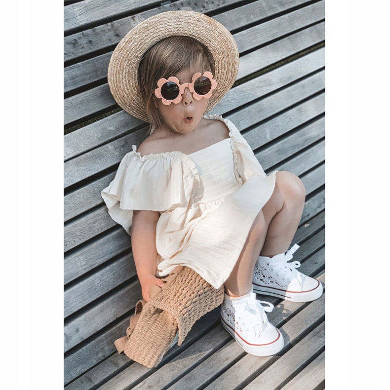 Zapatillas altas para niños con cordones Roly-Poly blanco 3