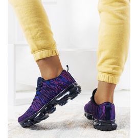 Zapatillas Anya moradas violeta azul marino rosado 2