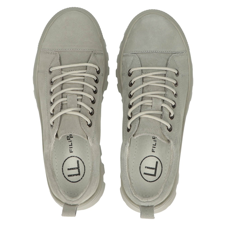 Deportivas Piel Ante Filippo DP3522 / 22 GR Gris 4
