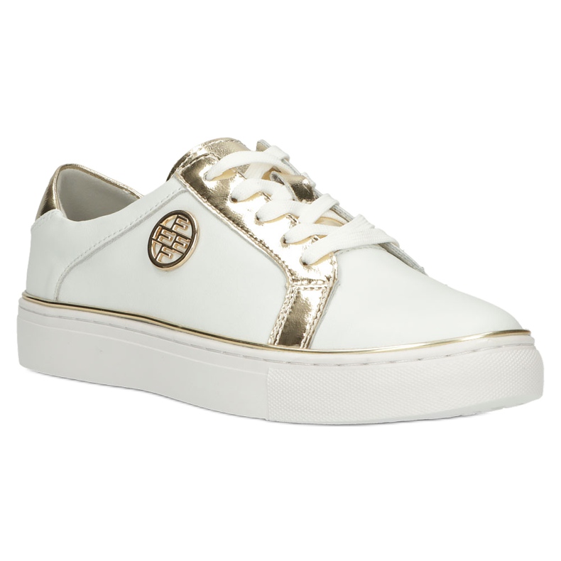 Filippo Zapatillas de cuero con estilo DP3617 / 22 WH blanco 1