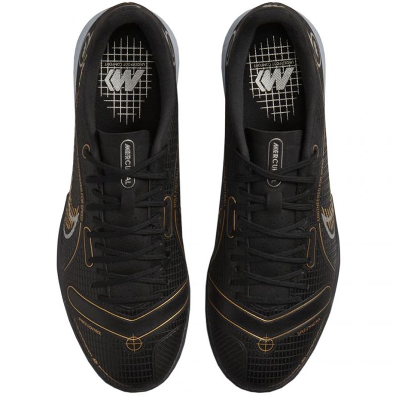 Nike Mercurial Vapor 14 Academy Ic M DJ2876 007 zapatos de fútbol negro negro 1