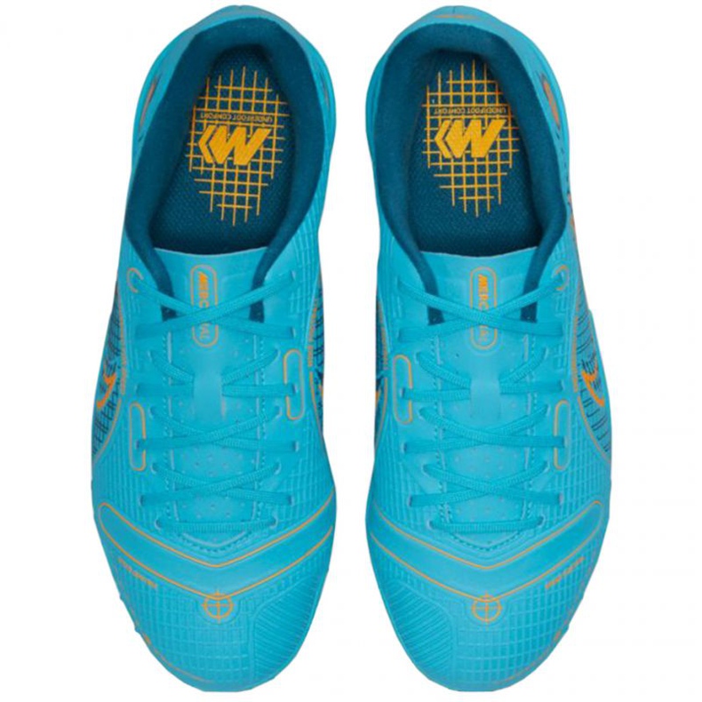 Nike Mercurial Vapor 14 Academy Tf Jr DJ2863 484 zapatos de fútbol azul azul 1