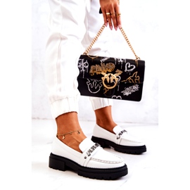 La.Fi Zapatos para mujeres inserto de cuero blanco ecológico 1