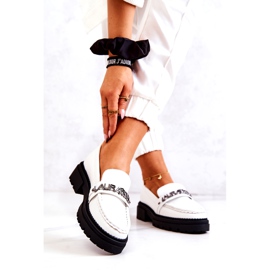 La.Fi Zapatos para mujeres inserto de cuero blanco ecológico 3