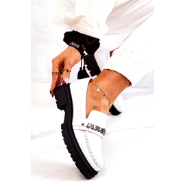 La.Fi Zapatos para mujeres inserto de cuero blanco ecológico 4