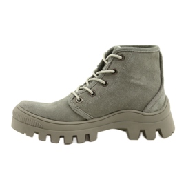 Zapatillas altas de cuero Filippo DPT3523 / 22 GR Gris 1