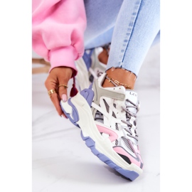 Deportivas Mujer Sport Piel GOE JJ2N4090 Multicolor blanco violeta rosado gris 1
