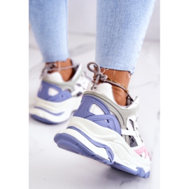 Deportivas Mujer Sport Piel GOE JJ2N4090 Multicolor blanco violeta rosado gris 5