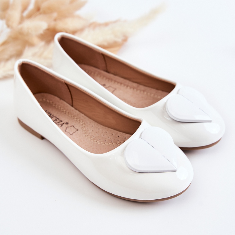 Vinceza Bailarinas Infantiles Lacadas Con Corazón Blanco Corty 1 Vinceza Bailarinas Infantiles Lacadas Con Corazón Blanco Corty 1