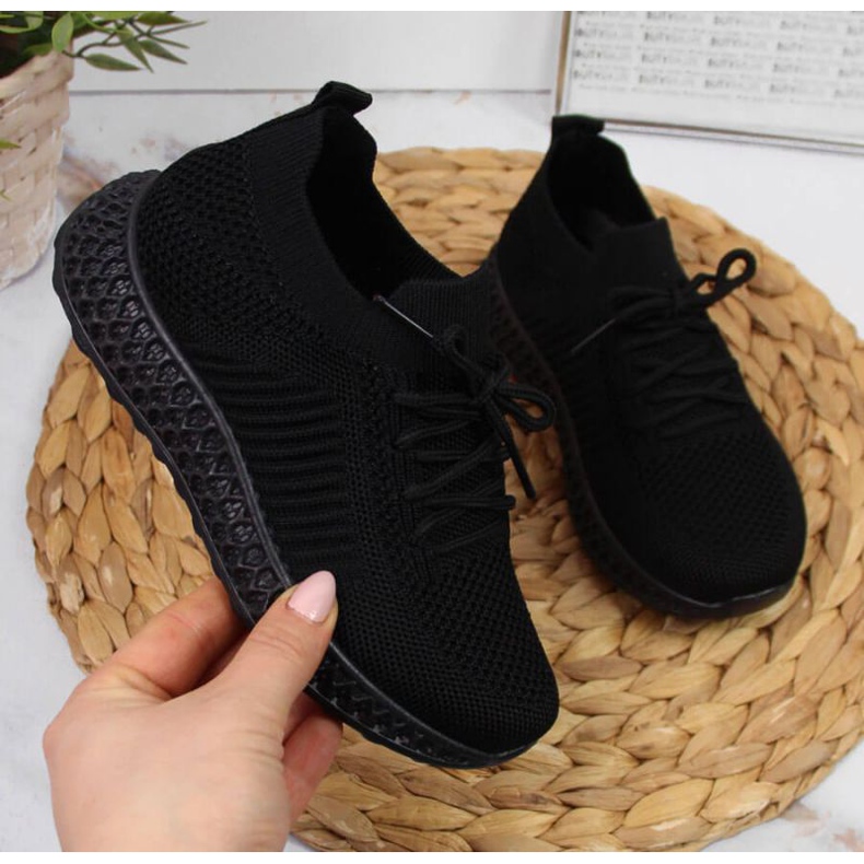 Deportivas textiles News Jr EVE338A negro 1