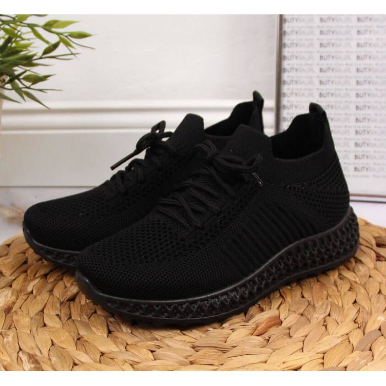 Deportivas textiles News Jr EVE338A negro 2