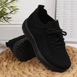 Deportivas textiles News Jr EVE338A negro 3