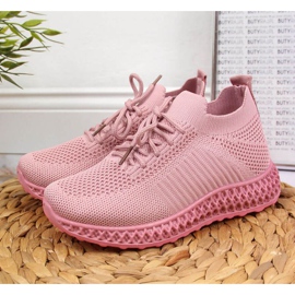 Deportivas textiles News Jr EVE338B rosa rosado 2