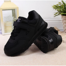 Zapatos velcros American Club Jr AM788A negro 3