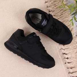 Zapatos velcros American Club Jr AM788A negro 4
