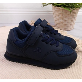 Zapatos velcros American Club Jr. AM788B azul marino 3