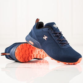 I-CAX Zapatos de trekking cómodos azul marino 2