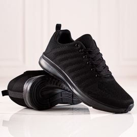 TRENDI Calzado deportivo clásico negro 3