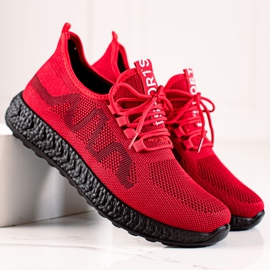 TRENDI Zapatos deportivos ligeros rojo 3