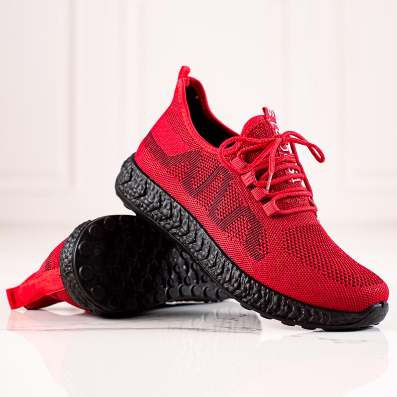 TRENDI Zapatos deportivos ligeros rojo 1
