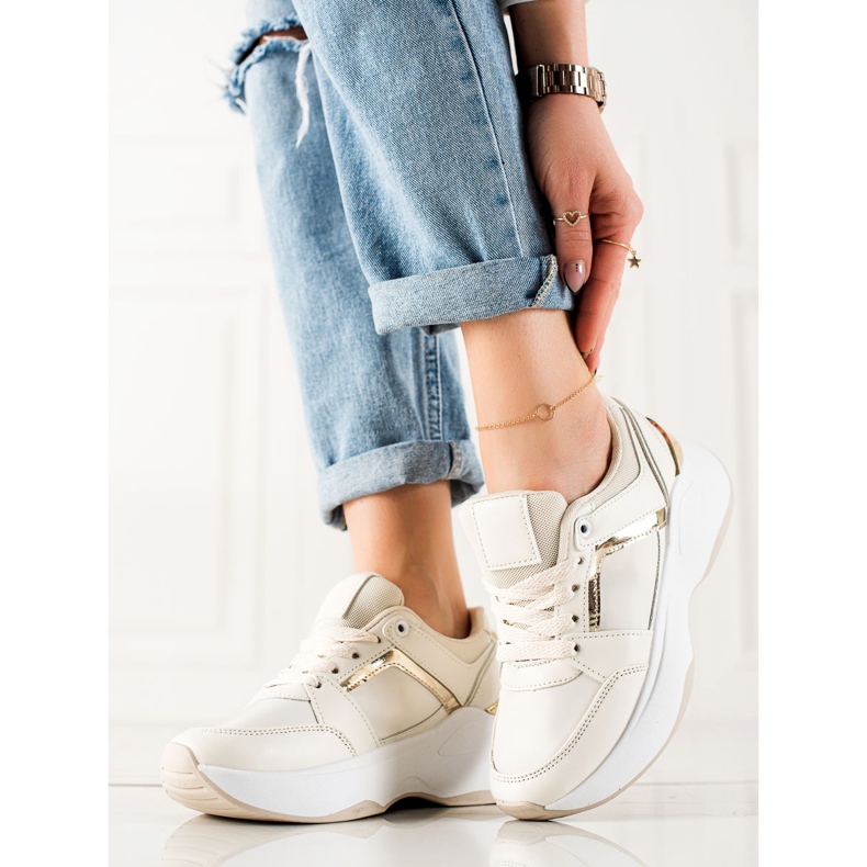 Diamantique Zapatillas beige 1