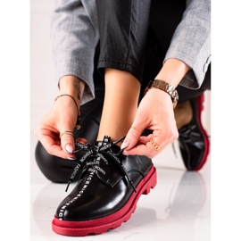 Goodin Zapatos de moda con cordones negro 1 Goodin Zapatos de moda con cordones negro 1