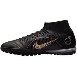 Nike Mercurial Superfly 8 Academy Tf M DJ2878 007 zapatos de fútbol negro negro 1
