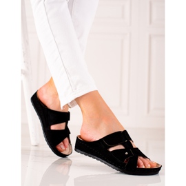 Cómodas y ligeras zapatillas VINCEZA negro 1