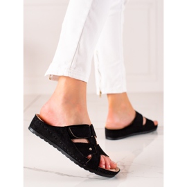 Cómodas y ligeras zapatillas VINCEZA negro 2
