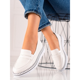 Goodin Cómodos mocasines casuales blanco 2