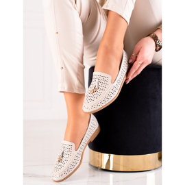 Goodin Mocasines De Piel Con Adorno beige 2