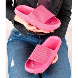 TRENDI Pantuflas rosas rosado 3