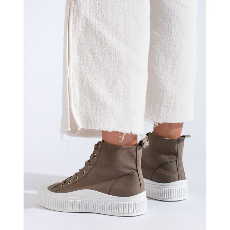 Seastar zapatillas casuales altas verde 2