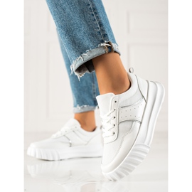 TRENDI Zapatillas deportivas en la plataforma blanco 3