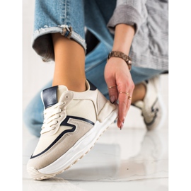 TRENDI Zapatos deportivos beige 2