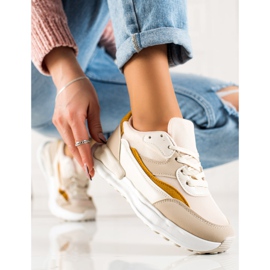 TRENDI Deportivas Cómodas Beige 3