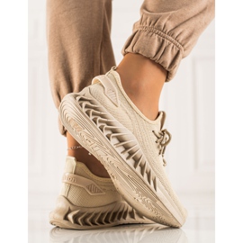 TRENDI Zapatillas beige claro 1