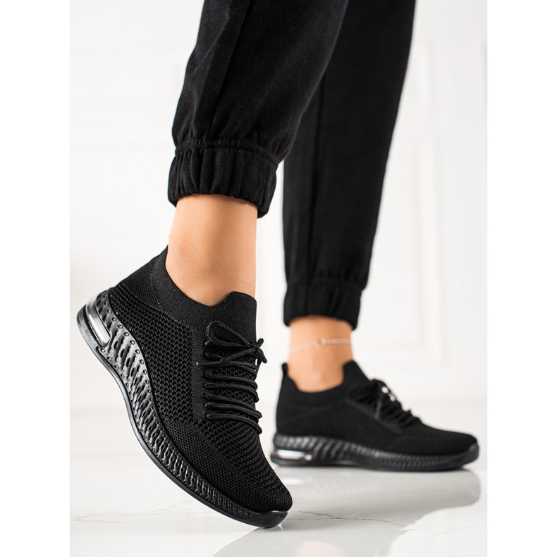 TRENDI Zapatos deportivos ligeros negro 1
