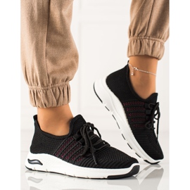 TRENDI Calzado deportivo sin cordones negro 3