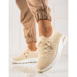 TRENDI Calzado deportivo sin cordones beige 2