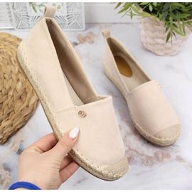 Alpargatas slip on eVento W EVE345B beige 1