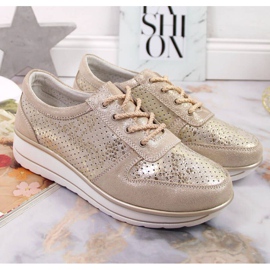 Deportivas de piel S. Barski W OLI148 oro dorado 2 Deportivas de piel S. Barski W OLI148 oro dorado 2