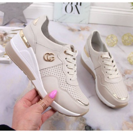 Deportivas de piel S.Barski W OLI149 beige 1