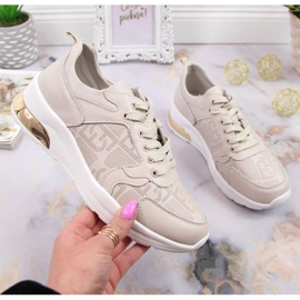 Deportivas de piel S.Barski W OLI150 beige 1