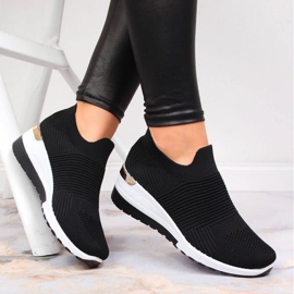 Zapatillas calcetines slip on McKeylor W JAN95B negro 2