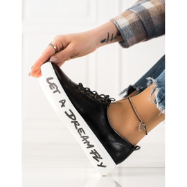 Goodin Deportivas Con Piel Ecológica Moda negro 1 Goodin Deportivas Con Piel Ecológica Moda negro 1