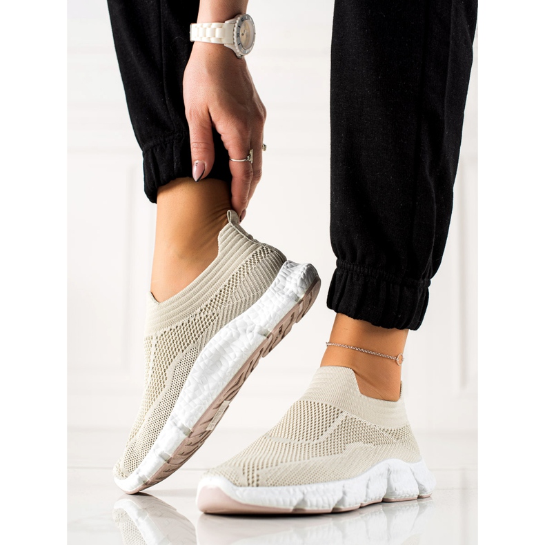 Goodin Zapatillas sin cordones beige 2