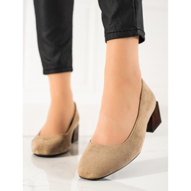 Zapatos de tacón casuales de Sergio Leone beige 1